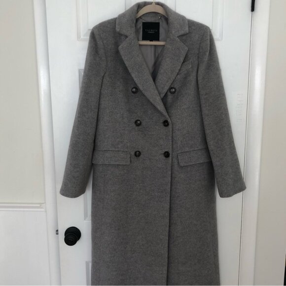 Talbots Wool Cashmere Longline Double Breasted Coat - Picture 1 of 16